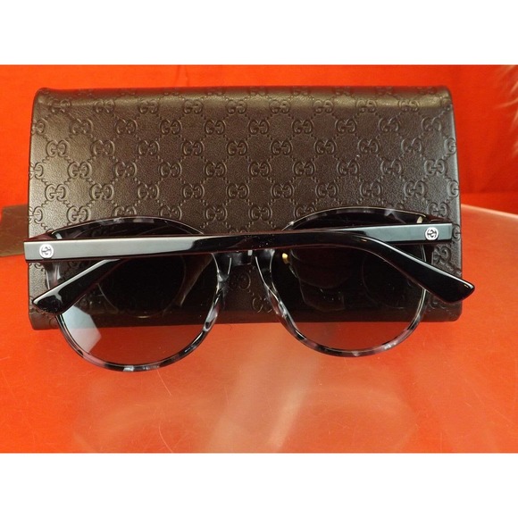 NIB GUCCI 3722S HAVANA BLACK GRAY INTERLOCKING GG LOGO SUNGLASSES # 372819 ITALY main image 10